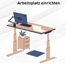 Bildschirm Arbeitsplatz einrichten